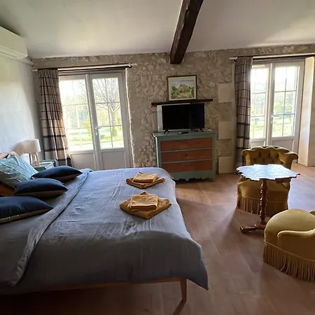 2 Chambres, Piscine Et Calme, Sud Charente Bardenac